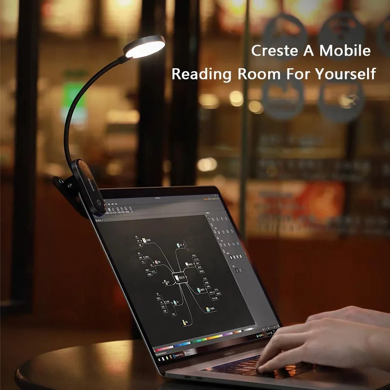 Desk Lamp Clip-On With USB Charging