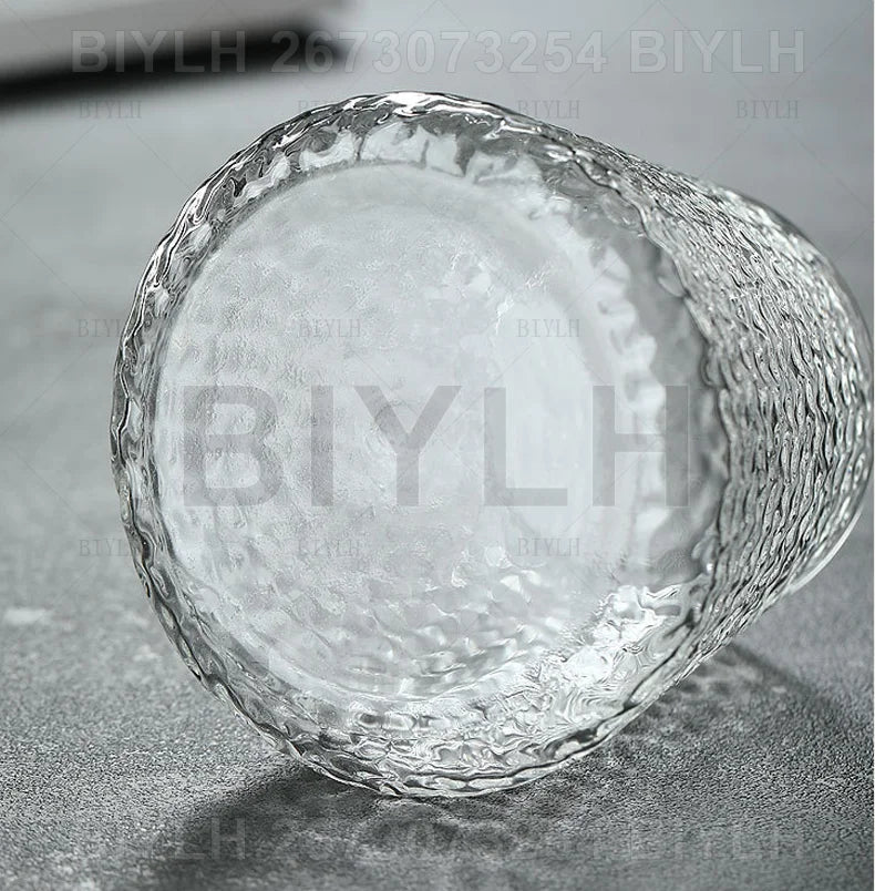 Volcanic Hydroponic Glass Vase – Modern Desktop Planter with Bamboo Base