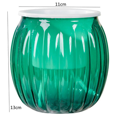 Modern Self-Watering Hanging Planter – Clear PET Plastic Indoor Flower Pot