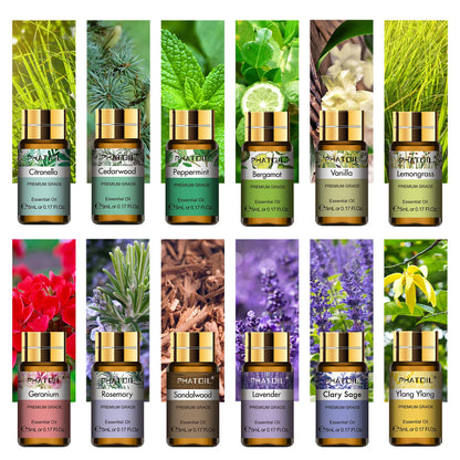 PHATOIL 15-Piece Essential Oils Set for Wellness & Fragrance Lovers!