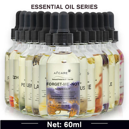 60ml Pure Essential Oils with Dropper – Lavender, Eucalyptus, Vanilla & More for Aromatherapy, Massage, and DIY Projects