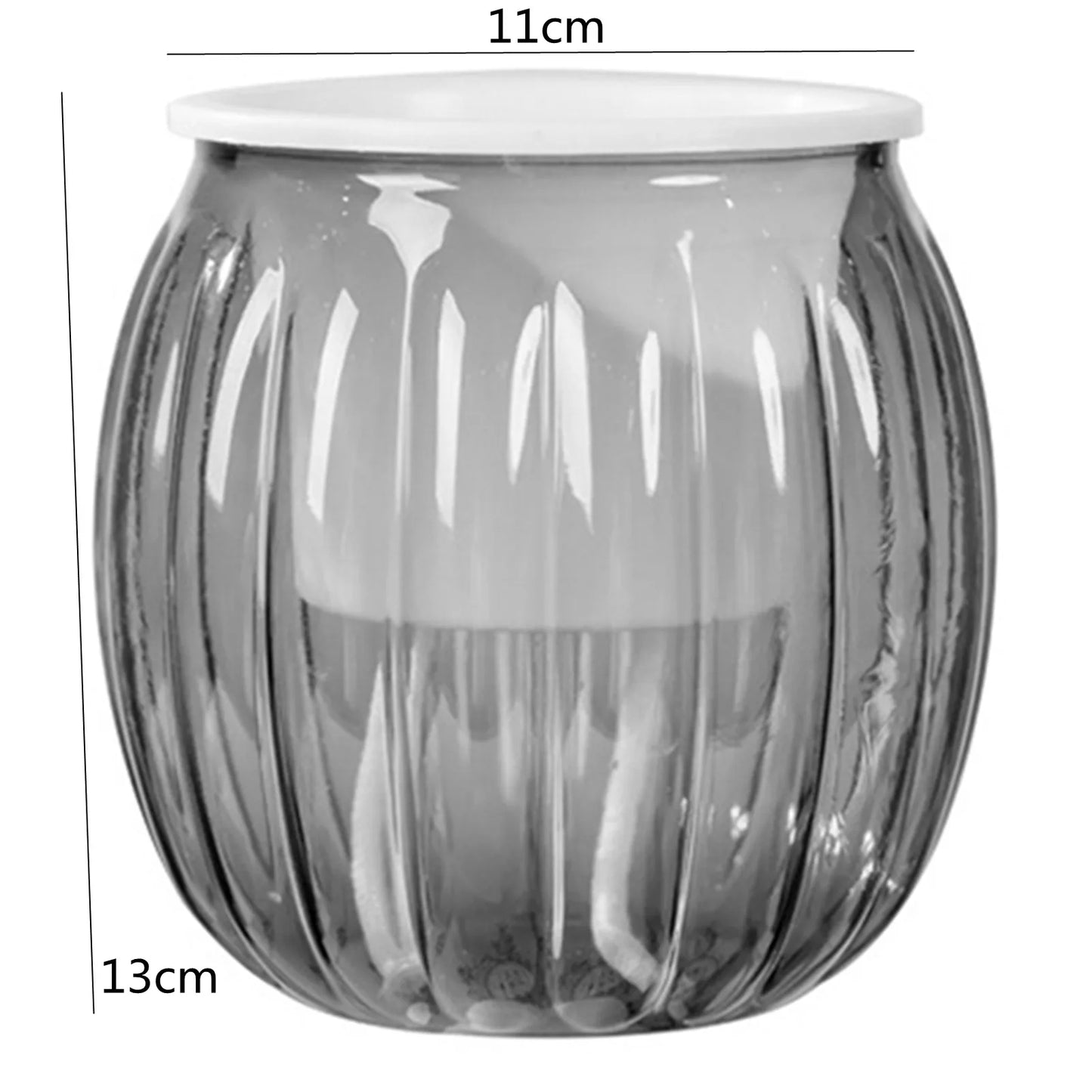 Modern Self-Watering Hanging Planter – Clear PET Plastic Indoor Flower Pot