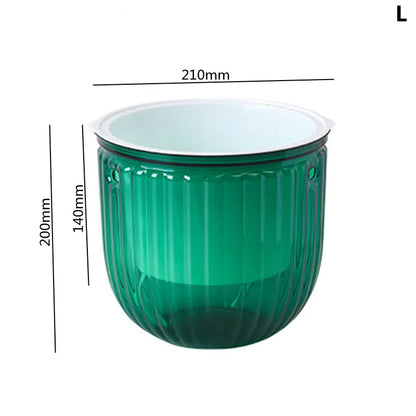 Modern Self-Watering Hanging Planter – Clear PET Plastic Indoor Flower Pot