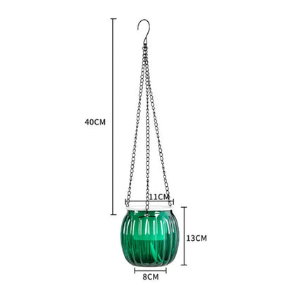 Modern Self-Watering Hanging Planter – Clear PET Plastic Indoor Flower Pot
