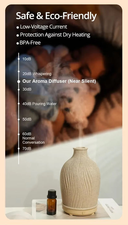 QIWAN Essential Oil Air Humidifier Purifier – Vase Shaped