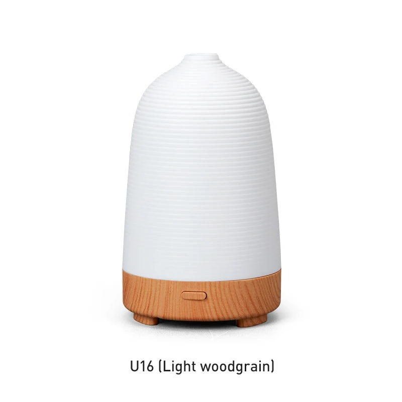 Trish n Bobs diffuser Wood Grain Ridged Serenity Mist Essential Oil Diffuser