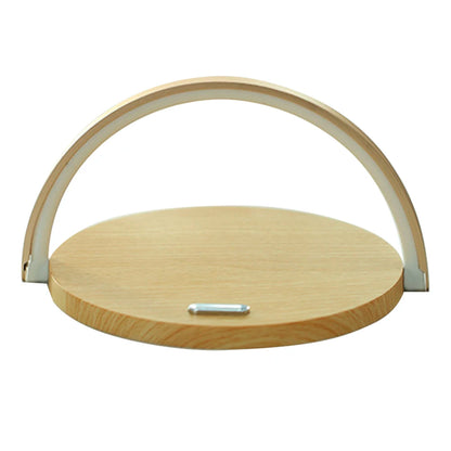 Trish n Bobs office Wood / Australia Wireless Charger LED Table Lamp