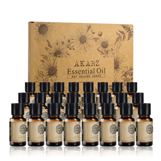 Trish n Bobs oil 24 Piece Set AKARZ 24-Piece Essential Oil Set –  For Aromatherapy, Candle, and Soap Making