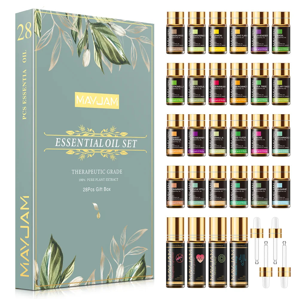 Trish n Bobs oil MAYJAM Essential Oils Gift Set | 28pcs Premium Grade Plant Extract