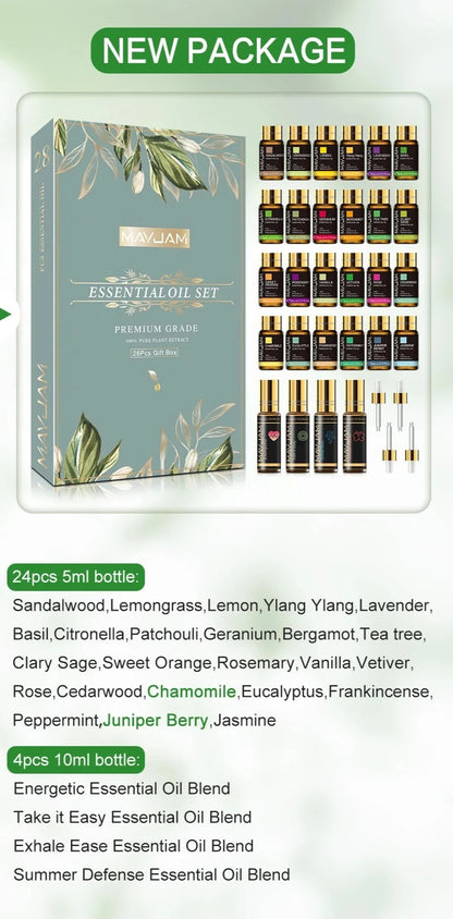 Trish n Bobs oil MAYJAM Essential Oils Gift Set | 28pcs Premium Grade Plant Extract