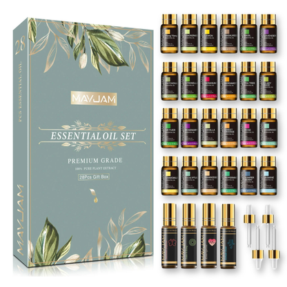 Trish n Bobs oil MAYJAM Essential Oils Gift Set | 28pcs Premium Grade Plant Extract