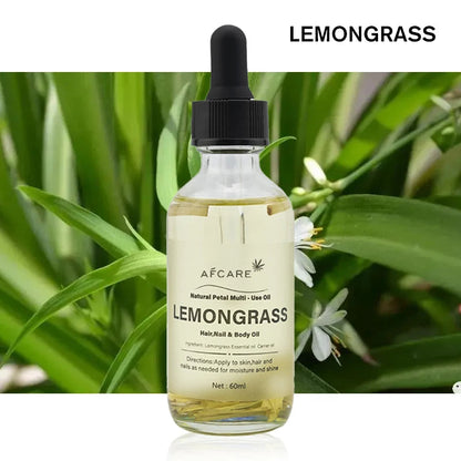 Trish n Bobs oil singles Lemongrass / 60ml 60ml Pure Essential Oils with Dropper – Lavender, Eucalyptus, Vanilla & More for Aromatherapy, Massage, and DIY Projects