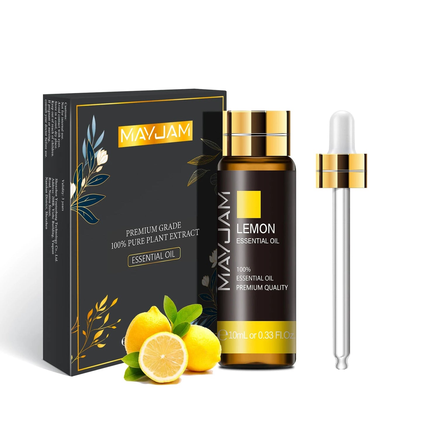 Trish n Bobs oil singles Lemon / 10ml MAYJAM Single Bottle Essential Oil | 10ml Pure Plant Extract