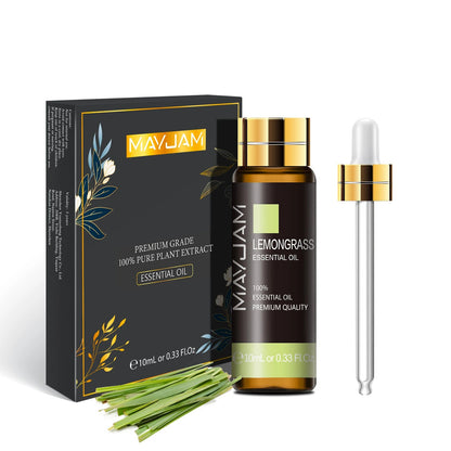 Trish n Bobs oil singles Lemongrass / 10ml MAYJAM Single Bottle Essential Oil | 10ml Pure Plant Extract