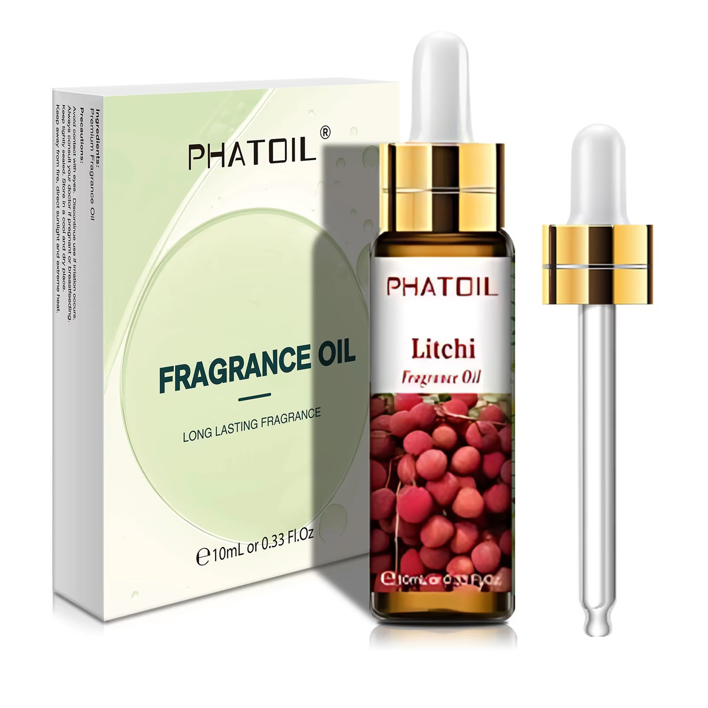 Trish n Bobs oil singles 10ml / Litchi PHATOIL 10ml Singles Essential Fragrance Oil with Dropper