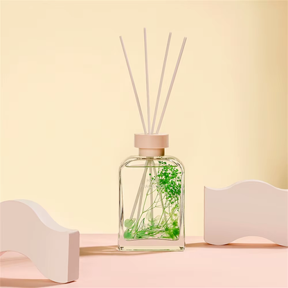 Trish n Bobs reed diffuser Dewy Moss / 100ml Aroma Oil Reed Diffuser Set – Elegant Fireless Scent Diffuser for Home, Office, and Gifts