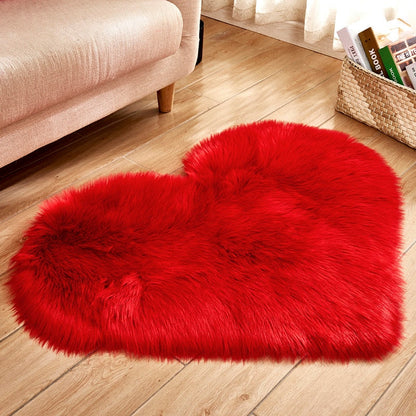 Trish n Bobs Rugs 70X90cm / Red Shaggy Carpet Mat