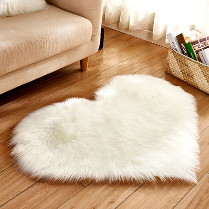 Trish n Bobs Rugs 70X90cm / white Shaggy Carpet Mat